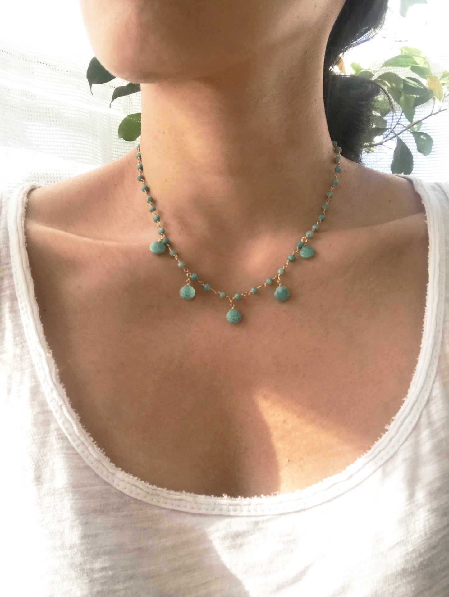 The Isla - Amazonite Vermeil Necklace