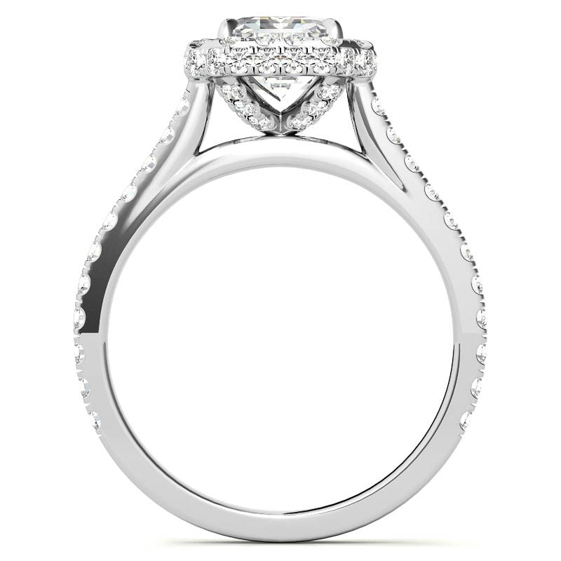14k Gold Moissanite Emerald Shape Ring